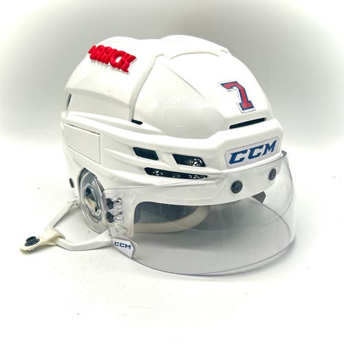 CCM Super Tacks X - Used Large Pro Stock Helmet (White)