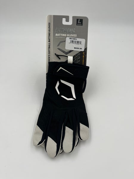 Evoshield Women’s Khaos Batting Gloves Size Large Black Brand New