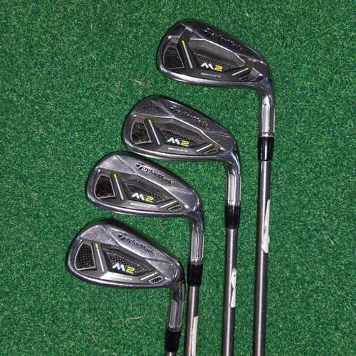 TaylorMade 2019 M2 Iron Set (8, 9, PW, AW) STEELFIBER i95 REG Flex