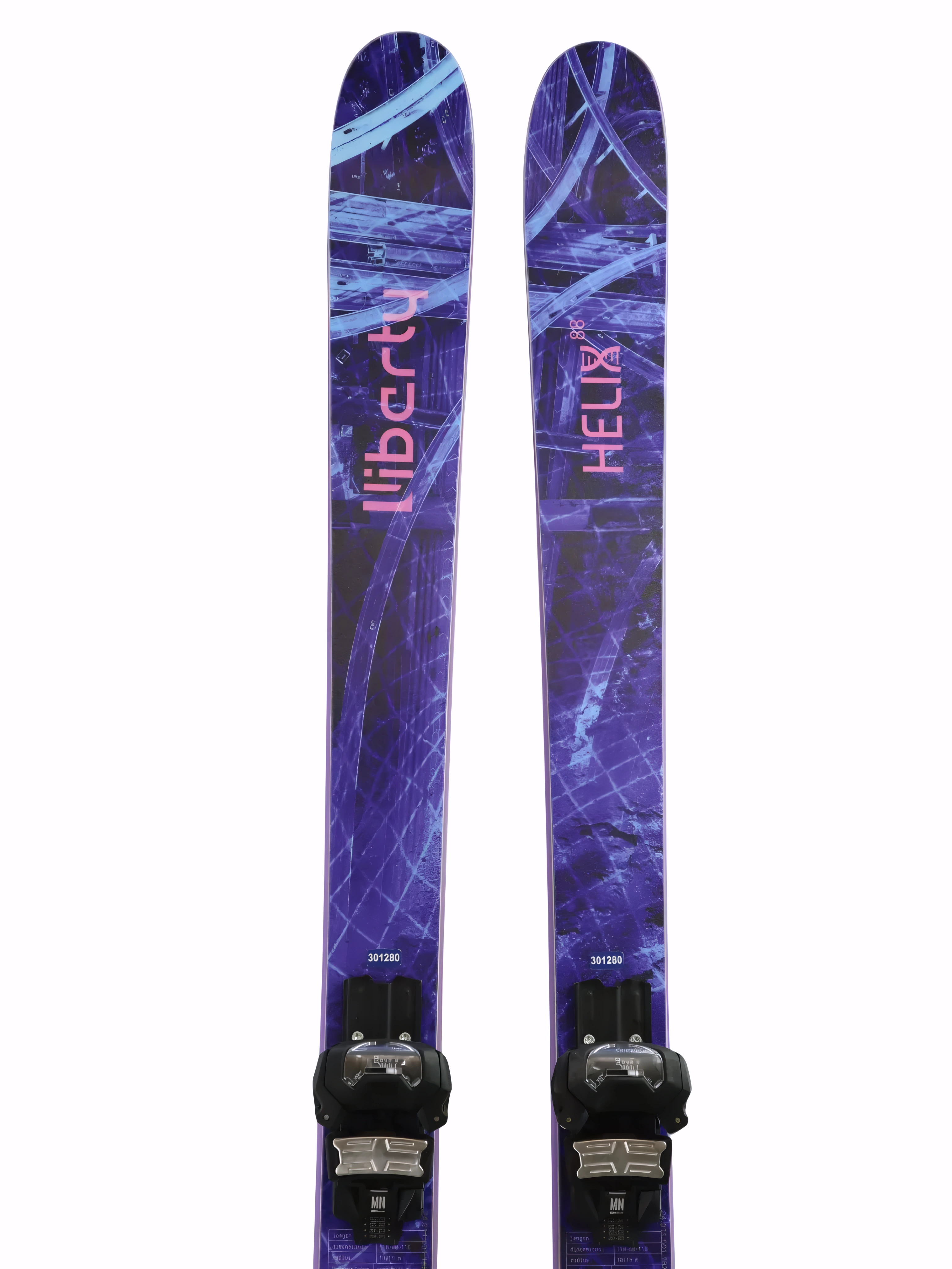 NEW LIBERTY HELIX 84 SKIS SIZE 158 CM WITH TYROLIA BINDINGS $799