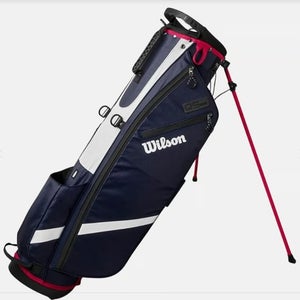 Wilson Bag QS Stand Bag Navy/White/Red Lightweight Quiver Stand Bag BRAND NEW!