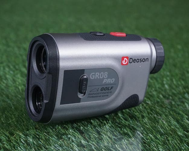 DEASON GR08 PRO RANGEFINDER GOLF RANGE FINDER YARDAGE, GRAY / BLACK ~ SLOPE!