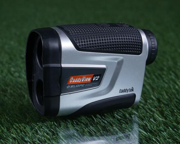 CADDYTEK CADDY VIEW V2 + SLOPE RANGEFINDER GOLF RANGE FINDER YARDAGE, GRAY