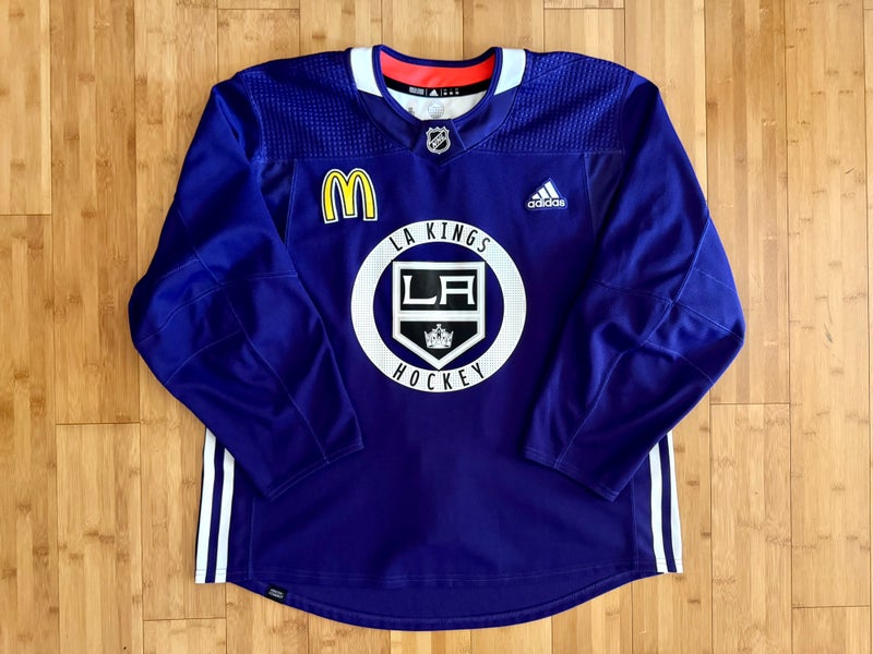 Authentic Los Angeles Kings Size 56 MIC Purple Practice jersey - Carl Grundstrom #91