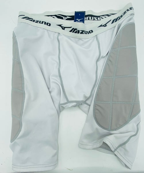 White Men’s Large Mizuno Sliding Shorts Baseball
