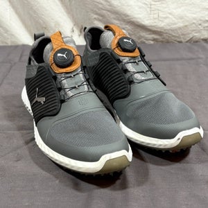 Puma Ignit PWR ADAPT Boa-Coiler Golf Shoes Gray US 9 EU 42 EXCELLENT