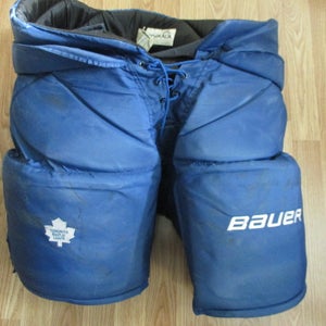 Used NHL Vesa Toskala Toronto Maple Leafs Senior Large Bauer Hockey Goalie Pants