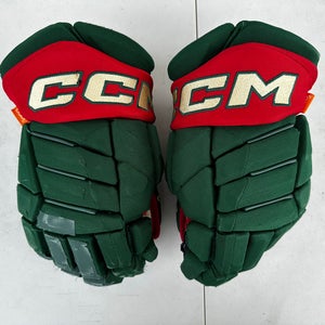 CCM JetSpeed FT1 Pro Stock Hockey Gloves 14” Green WILD 37921