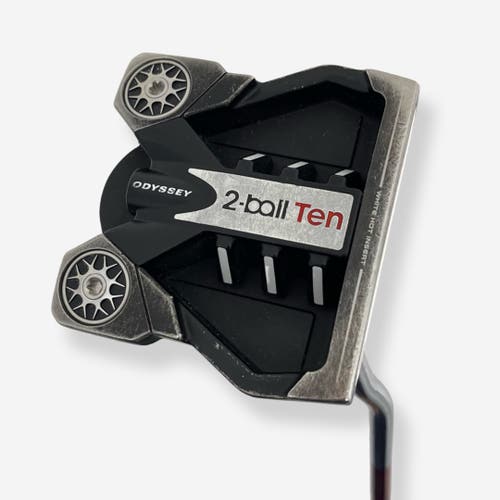 Odyssey Two Ball Ten Putter Right Handed Steel Shaft 35” W/ Headcover