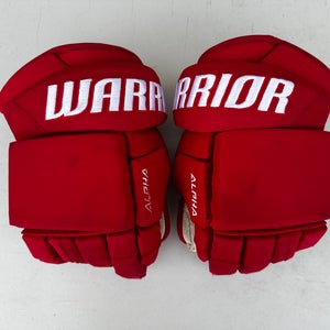Warrior Alpha DX Pro Stock Hockey Gloves 14" Red 4229