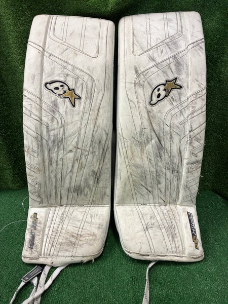 White 31" Junior Brian's Optik 9.0 Goalie Leg Pads (Used)
