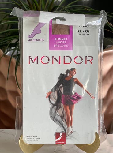 Footed Shimmer Tights, Adult XL