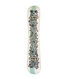 Women's GNU Velvet Snowboard All Mountain With Bindings Medium Flex True Twin (New)