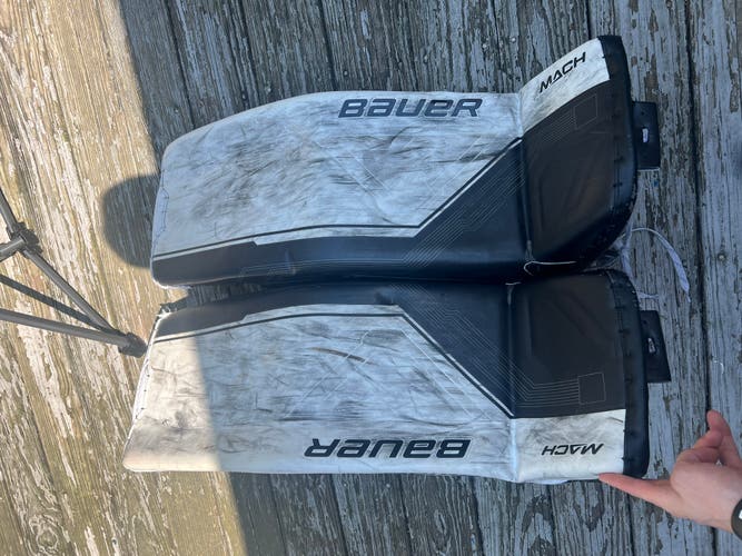 34"  2022 Bauer MACH Goalie Leg Pads  (Used)