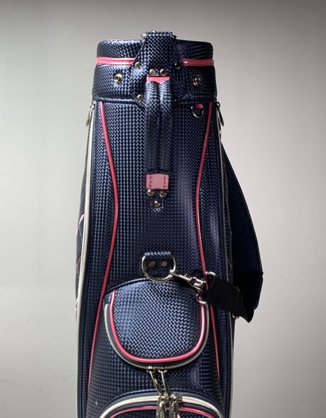 XXIO Ladies Cart Bag Blue Pink 5-Way Divide Single Strap Golf Bag