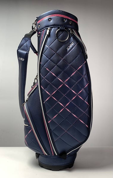 XXIO Ladies Cart Bag Blue Pink 5-Way Divide Single Strap Golf Bag