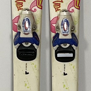 Kid's Rossignol 80cm Fun Girl Skis With Look Team 2 Bindings (Used)(SY2264)