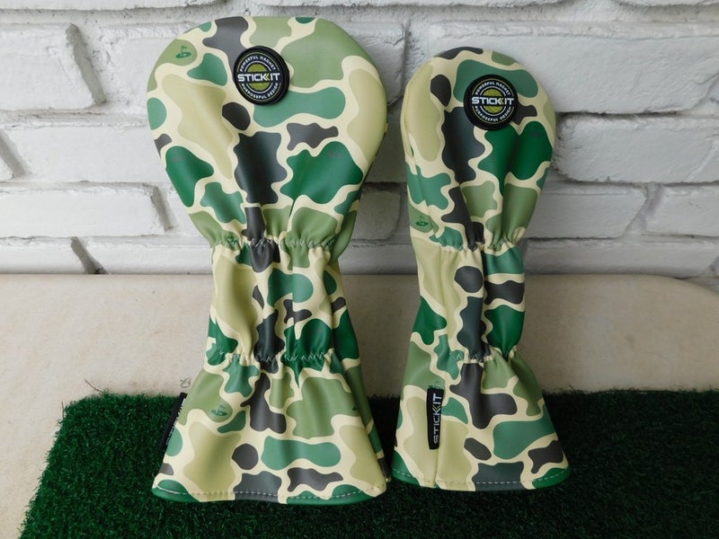 STICKIT Magnetic (Driver and FW Wood) Head Cover Set - CAMO - Leather