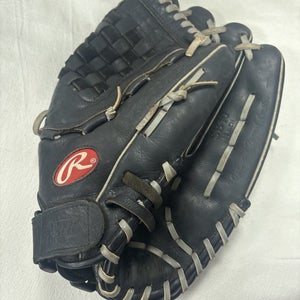 Adult Size 14 Inch RHT RAWLINGS SILVERBACK SB40 Leather Softball Mitt. Glove