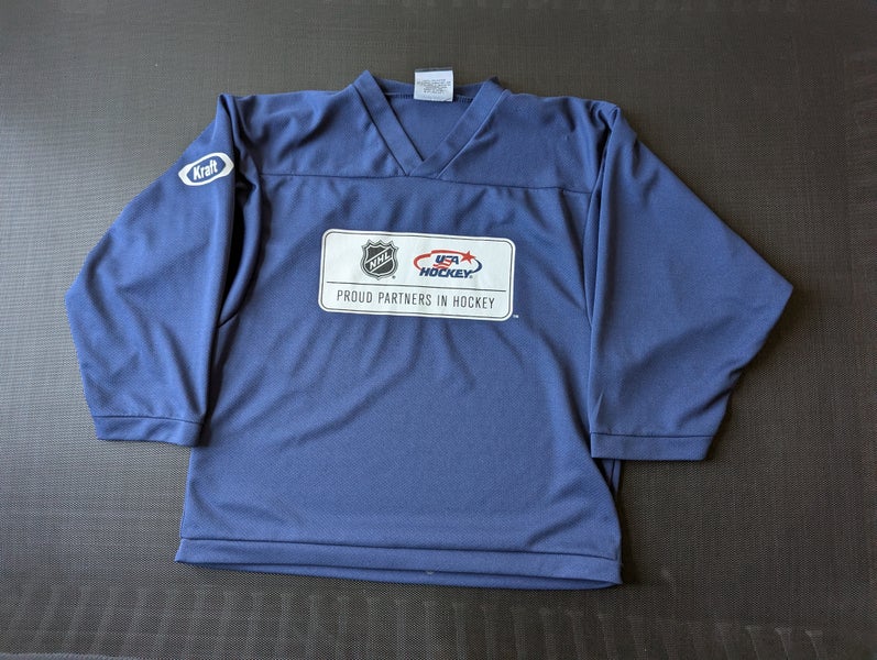 NHL TEAM USA HOCKEY BLUE JERSEY YOUTH LARGE K1 Sportswear 100% Polyester