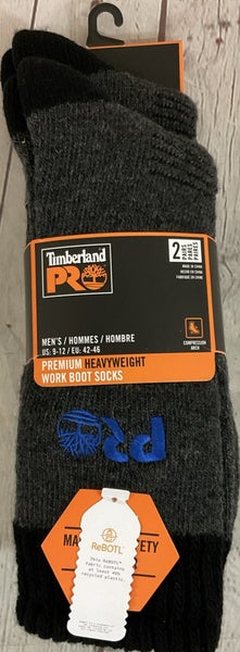 Mens Timberland Pro Two Pairs Premium Heavyweight Work Boot Socks Sustainable