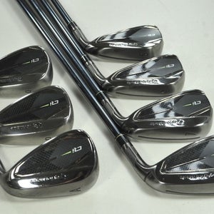 TaylorMade Qi Gunmetal 5-PW,AW Iron Set Right Regular Recoil Graphite # 198702