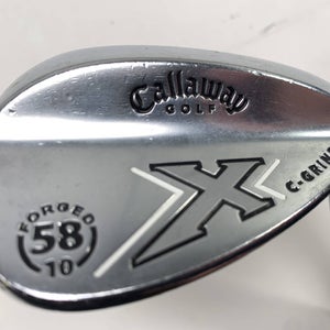 Callaway X Forged Chrome Lob Wedge LW 58* 10 Dynamic Gold S300 Stiff RH