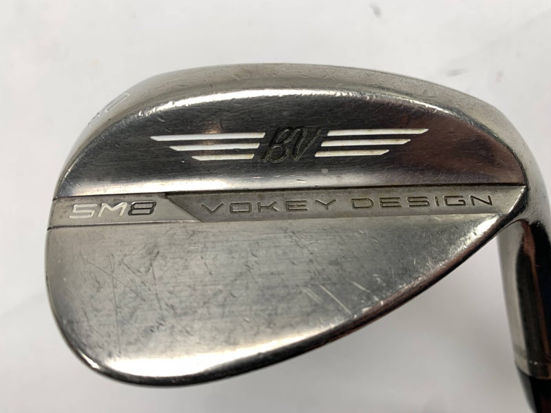 Titleist Vokey SM8 Brushed Steel Lob Wedge LW 60* 12 D-Grind Stiff RH +1''