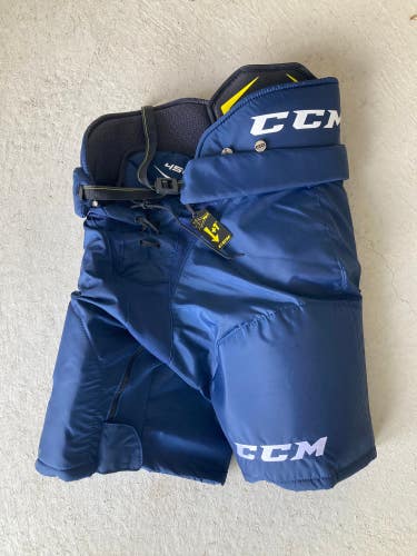 Blue Senior Small CCM Tacks Hockey Pants (New)