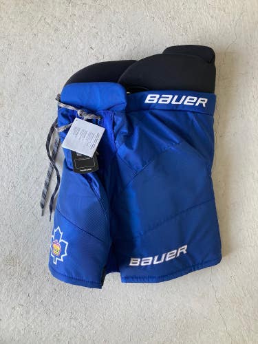 Blue Junior Medium Bauer Nexus Hockey Pants (New)