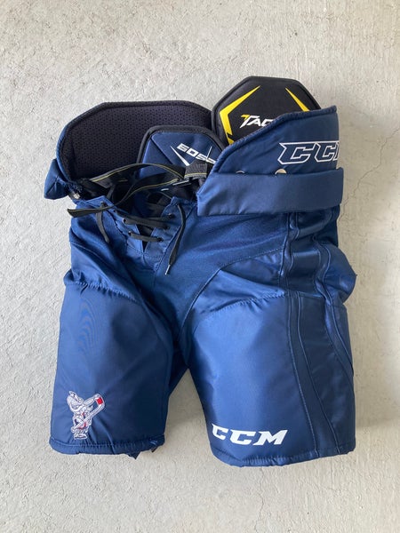 Blue Junior Large CCM Tacks 6052 Hockey Pants (New)