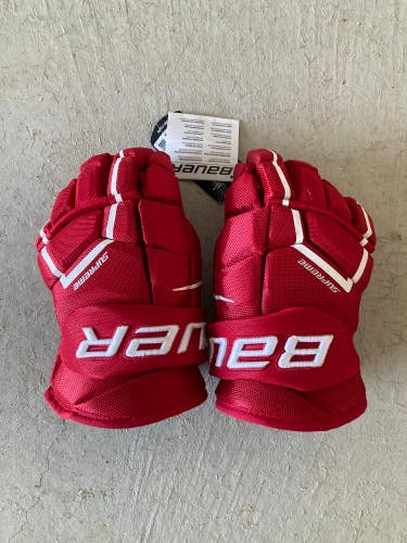 Red Senior Bauer 3S Pro Gloves 13" (New)