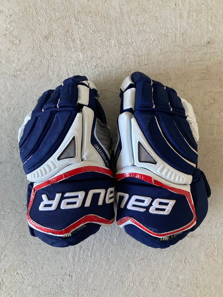 Blue Senior Bauer Supreme One95 Gloves 14" (Used)