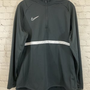 Nike CV2653-010 Women's DRI-FIT Polyester Pullover Soccer Jacket Black White XL