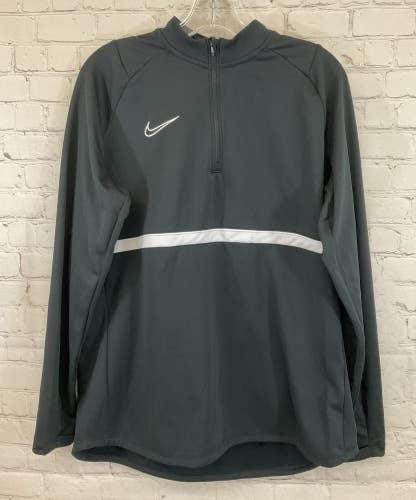Nike CV2653-010 Women's DRI-FIT Polyester Pullover Soccer Jacket Black White XL