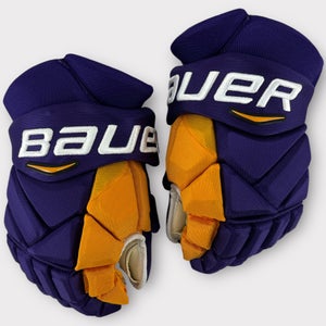 Pro Stock New 14" Bauer 1X Vapor Pro Los Angeles Kings Retro Night Hockey Gloves