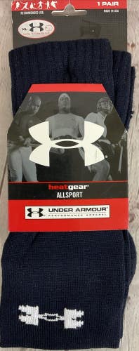 Under Armour Heat Gear All Sport Extra Large Active Wear Socks Moisture Wicking