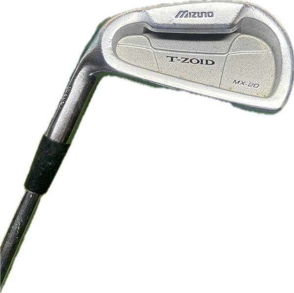 LH Mizuno T-Zoid MX-20 6 Iron Dynalite Gold S 300 S Flex Steel Shaft 38.5L +1