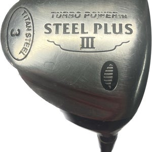 Turbo Power Steel Plus III 3 Wood Mercury Regular Flex Graphite Shaft RH 42.5