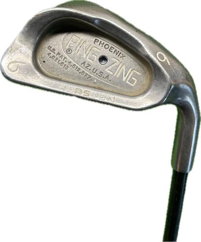 Ping Zing Black Dot 6 Iron Stiff Flex Graphite Shaft RH 37.5L New Grip!