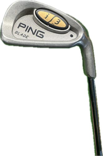 Ping i3 Blade Black Dot 6 Iron Tri Gold Stiff Flex Steel Shaft RH 37.5L