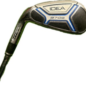 LH Adams Idea a7 OS 6 Hybrid Iron Stiff Flex Steel Shaft 38L New Grip! +0.5