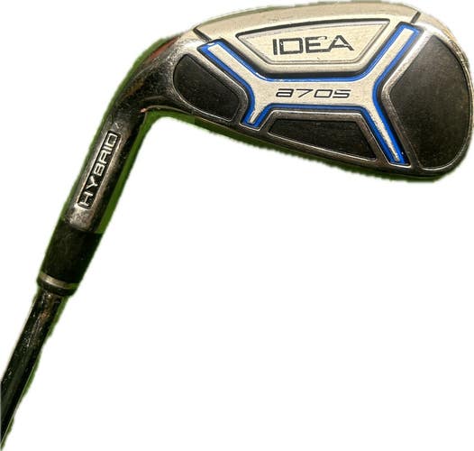 LH Adams Idea a7 OS 6 Hybrid Iron Stiff Flex Steel Shaft 38L New Grip! +0.5