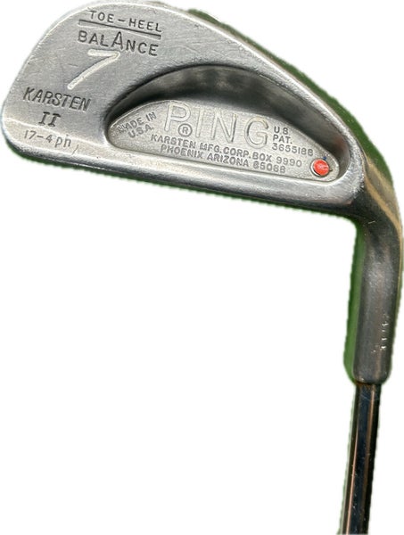 Ping Karsten II Red Dot 7 Iron Stiff Flex Steel Shaft RH 37L