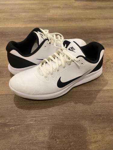 Nike Infinity G Men's Waterproof Spiked Golf Shoes Black-White Size 10