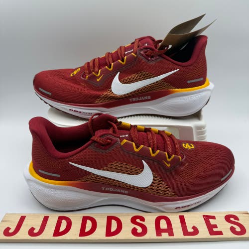 Nike Air Zoom Pegasus 41 NCAA USC Trojans Shoes FZ5150-600 Men’s Sz 8  New