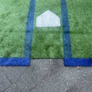 Home Made Hitters mats(68”x102”) 10 Spikes and Mix Sand/Rubber Pellets Included. 3ft Hitters Box