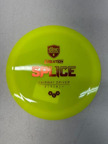 New Discmania SPLICE EVOLUTION Disc Golf Driver Yellow 168g 11835-S000195743