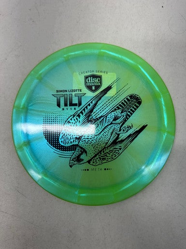 Used Discmania META TILT SIMON LIZOTTE Disc Golf Driver Kelly green 174g 11835-S000195854