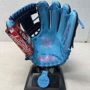 New 2026 Rawlings PROR205-2CBN BB/SB Glove RH Throw Black And Carolina Blue 11 3/4" 11835-S000195882